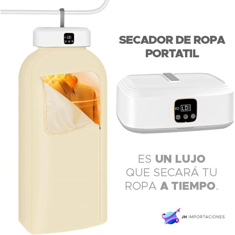 SECADORA DE ROPA PORTATIL CON PANTALLA DIGITAL